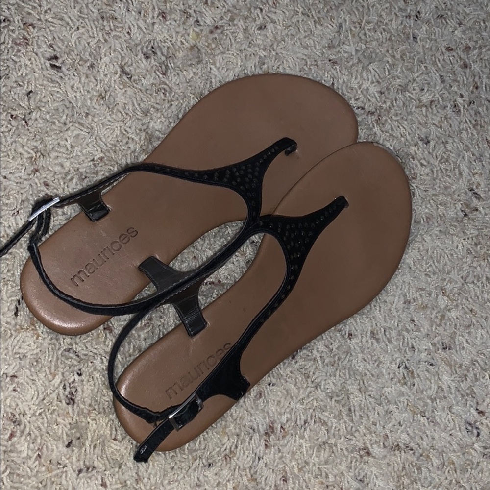 Black maurices sandals